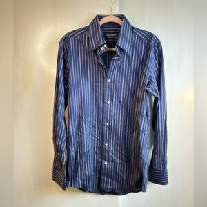Dolce & Gabbana Blue 100% Cotton Button Down Shirt